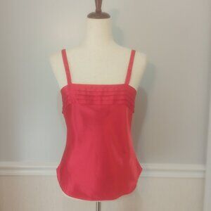 Festive Red Silky Satin Camisole sz 34 Small